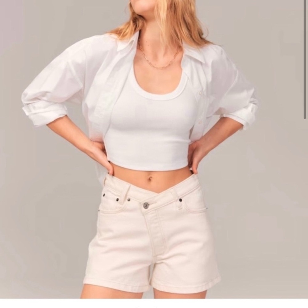Abercrombie & Fitch Women's Cream Jeans